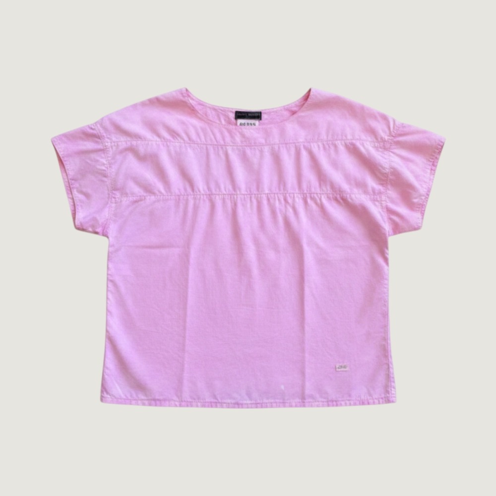 Vintage Guess Georges Marciano Pink Short Sleeve Blouse Top 66372 Womens Small